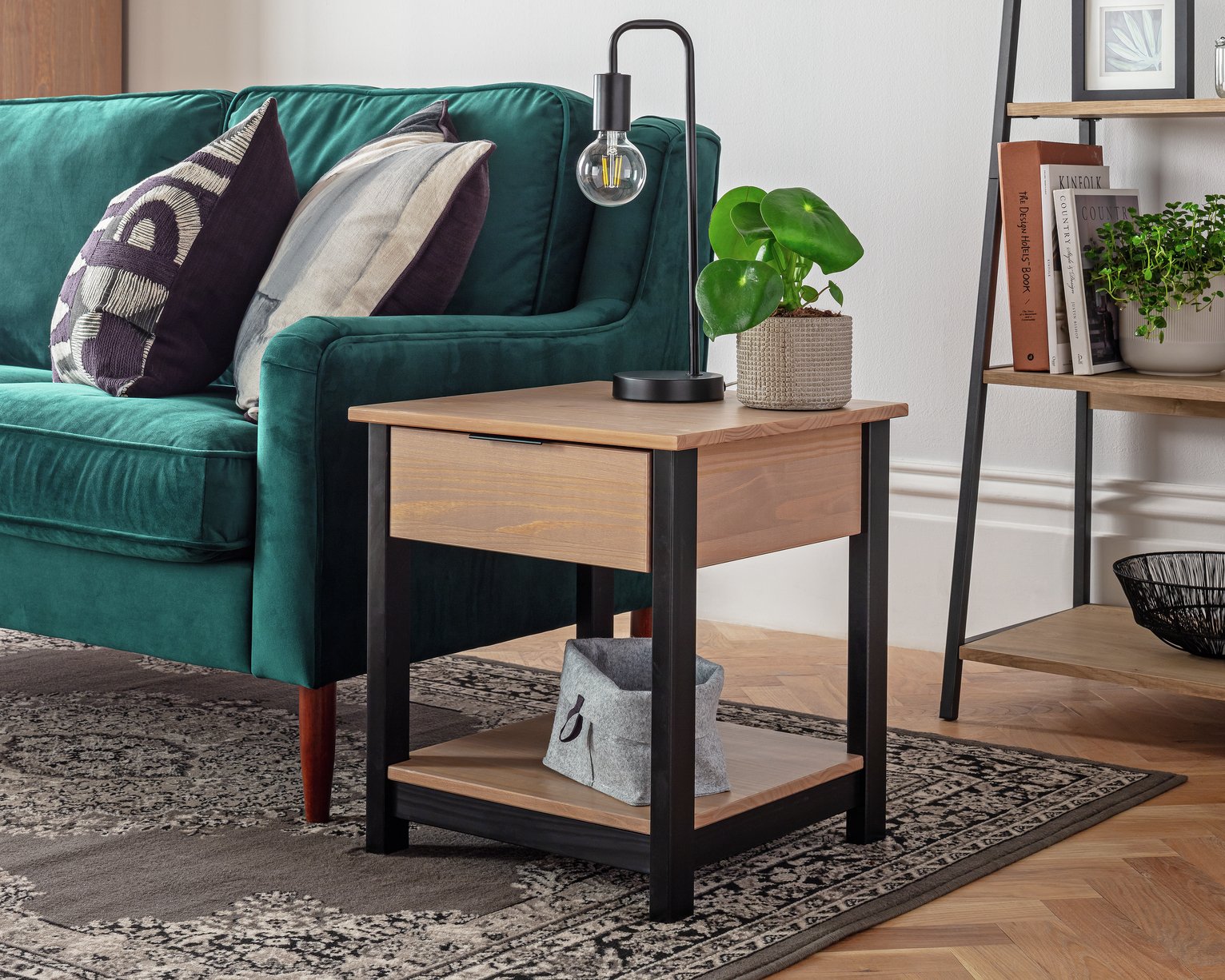 Argos Home Industrial Pine End Table Review