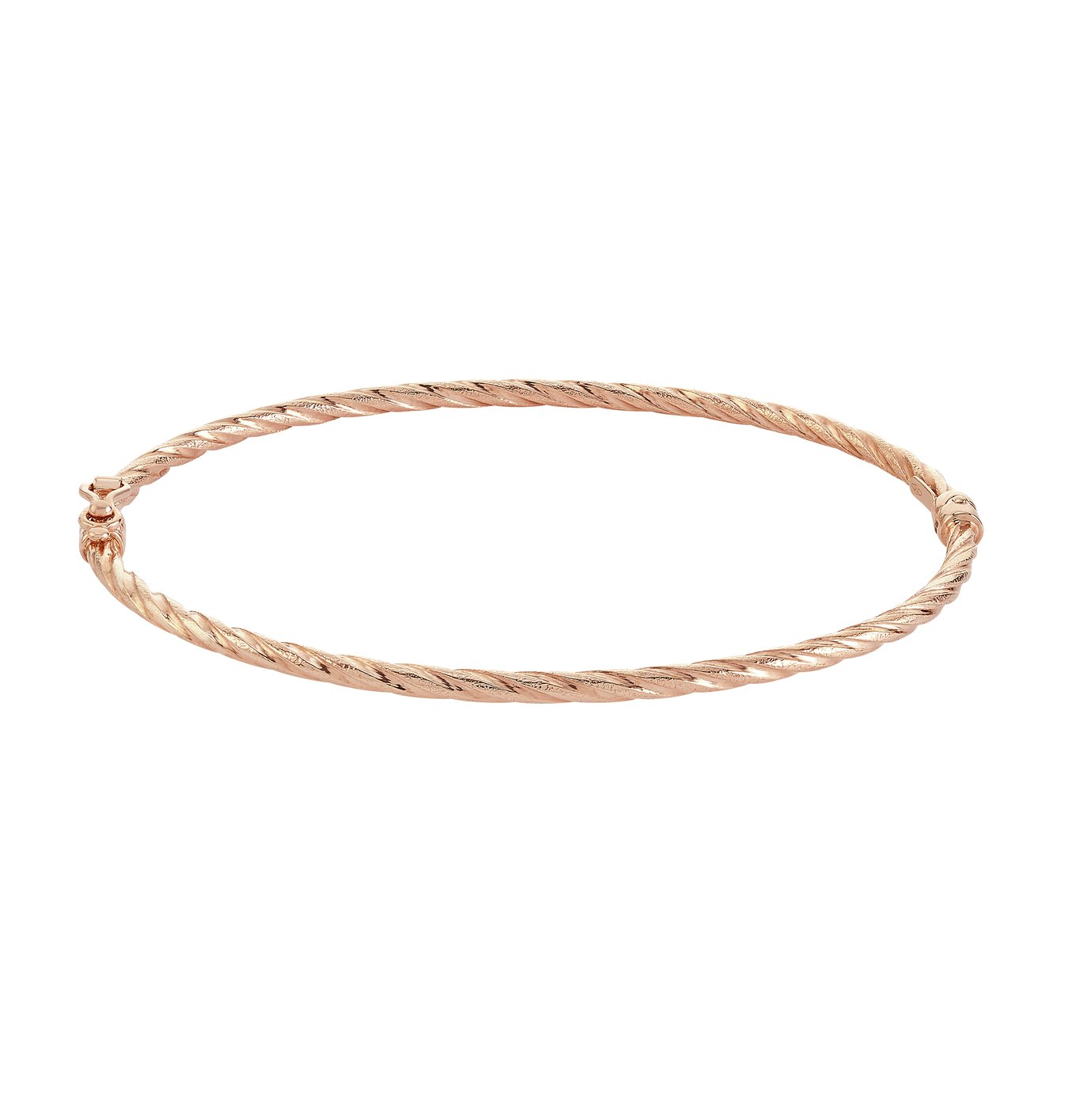 Revere Rose Gold Hinged Twisted Bangle Review