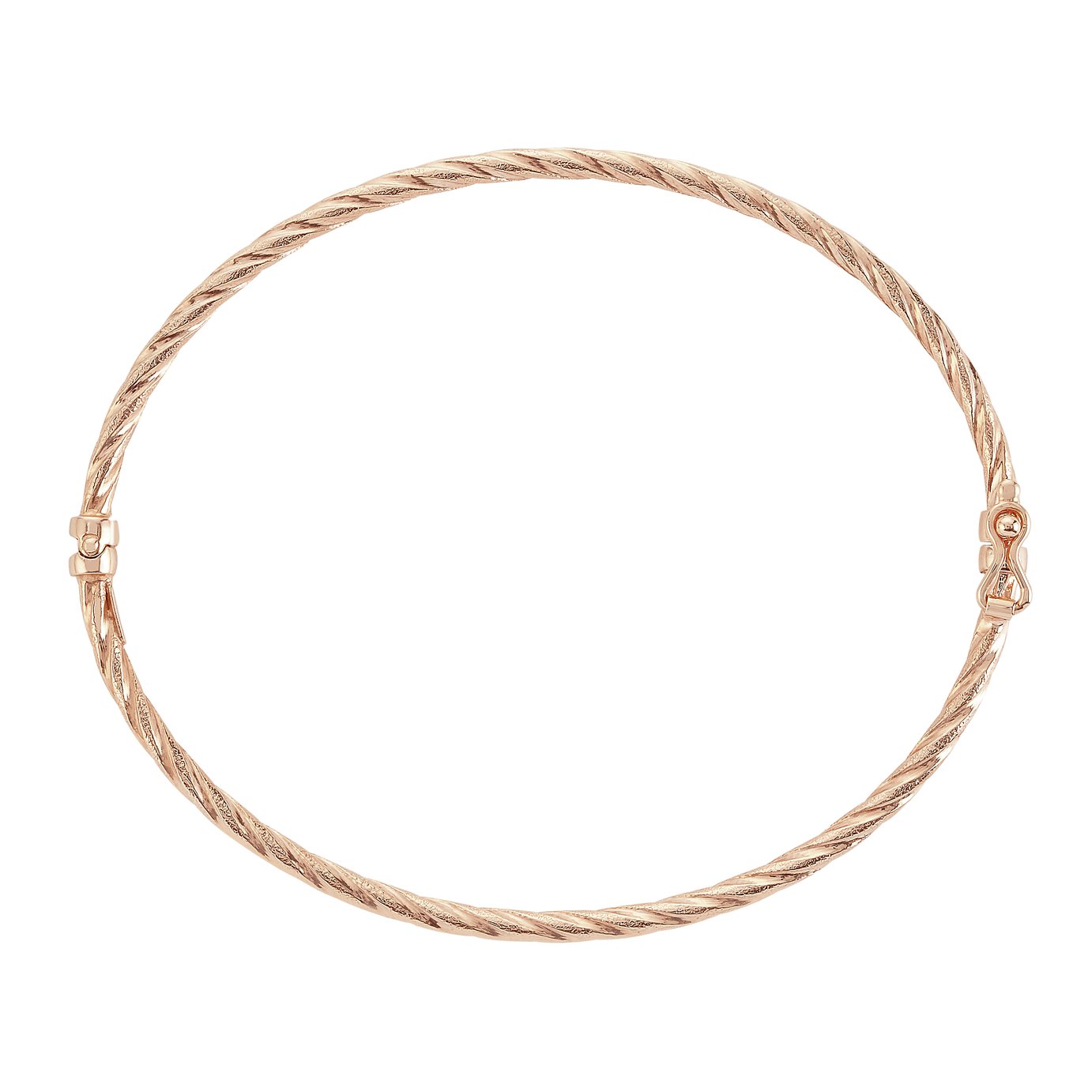 Revere Rose Gold Hinged Twisted Bangle Review