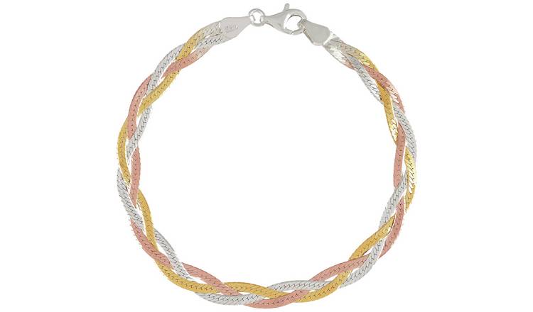 Three colour gold bracelet sale