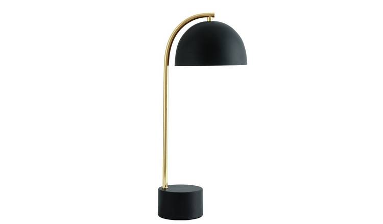 Habitat Ivar Table Lamp - Brass & Black