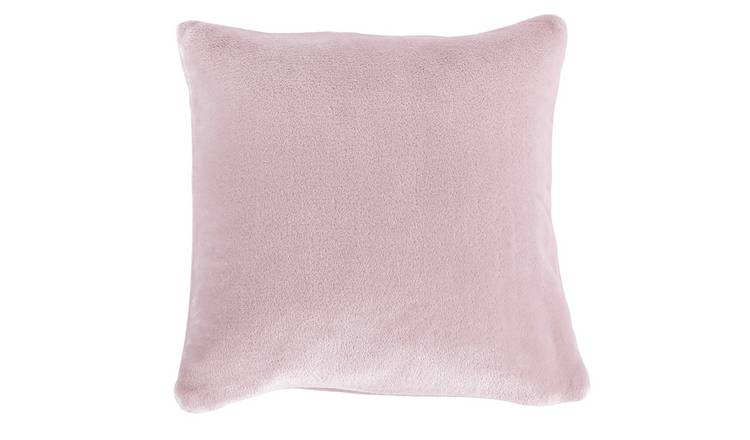 Buy Argos Home Supersoft Fleece Cushion Blush Pink Cushions
