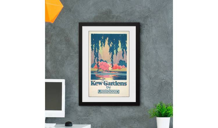 GB Eye Kew Gardens by Underground Framed Print - 50x70cm