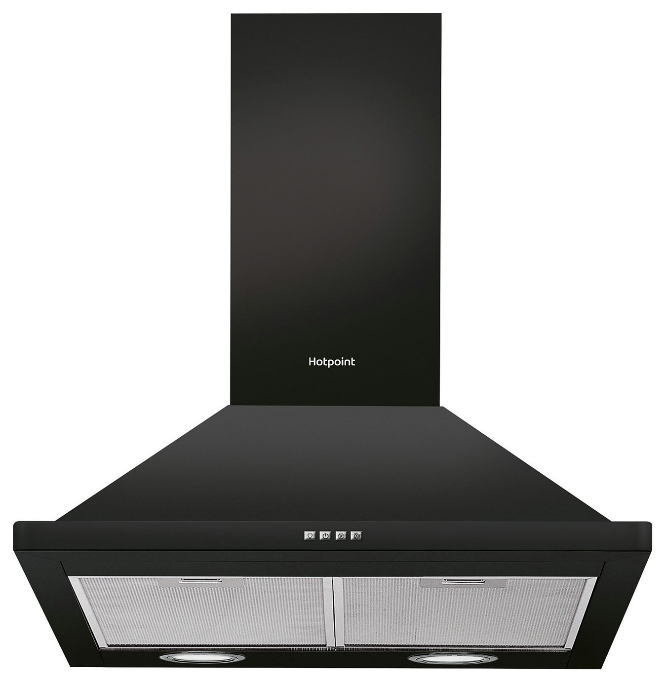 Hotpoint PHPN6.4FLMK 60cm Cooker Hood - Black