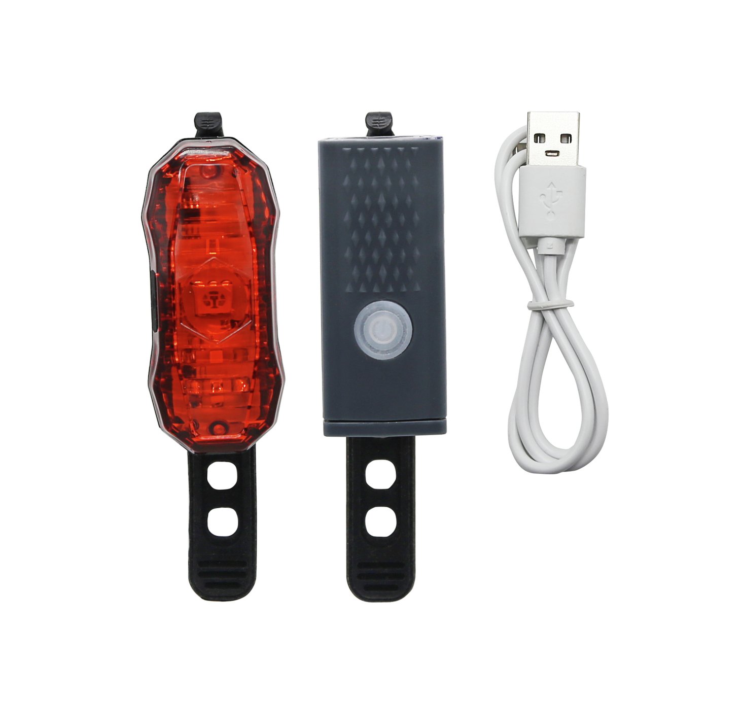 Challenge USB Rechargeable Front and Rear Bike Light Set