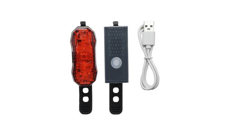 Challenge USB Rechargeable Front and Rear Bike Light Set