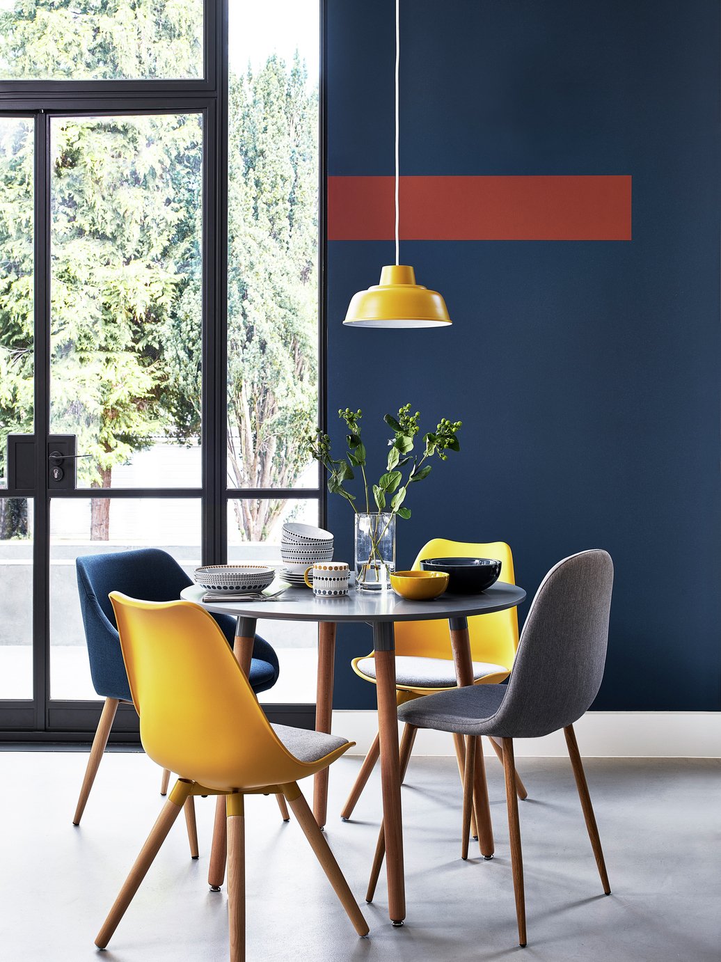 Habitat Core Metal Pendant Shade - Mustard