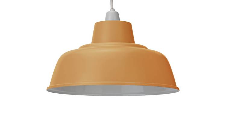 Buy Habitat Core Metal Pendant Shade Mustard Lamp shades Argos