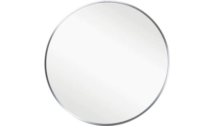 Habitat Round Metal Mirror - Silver