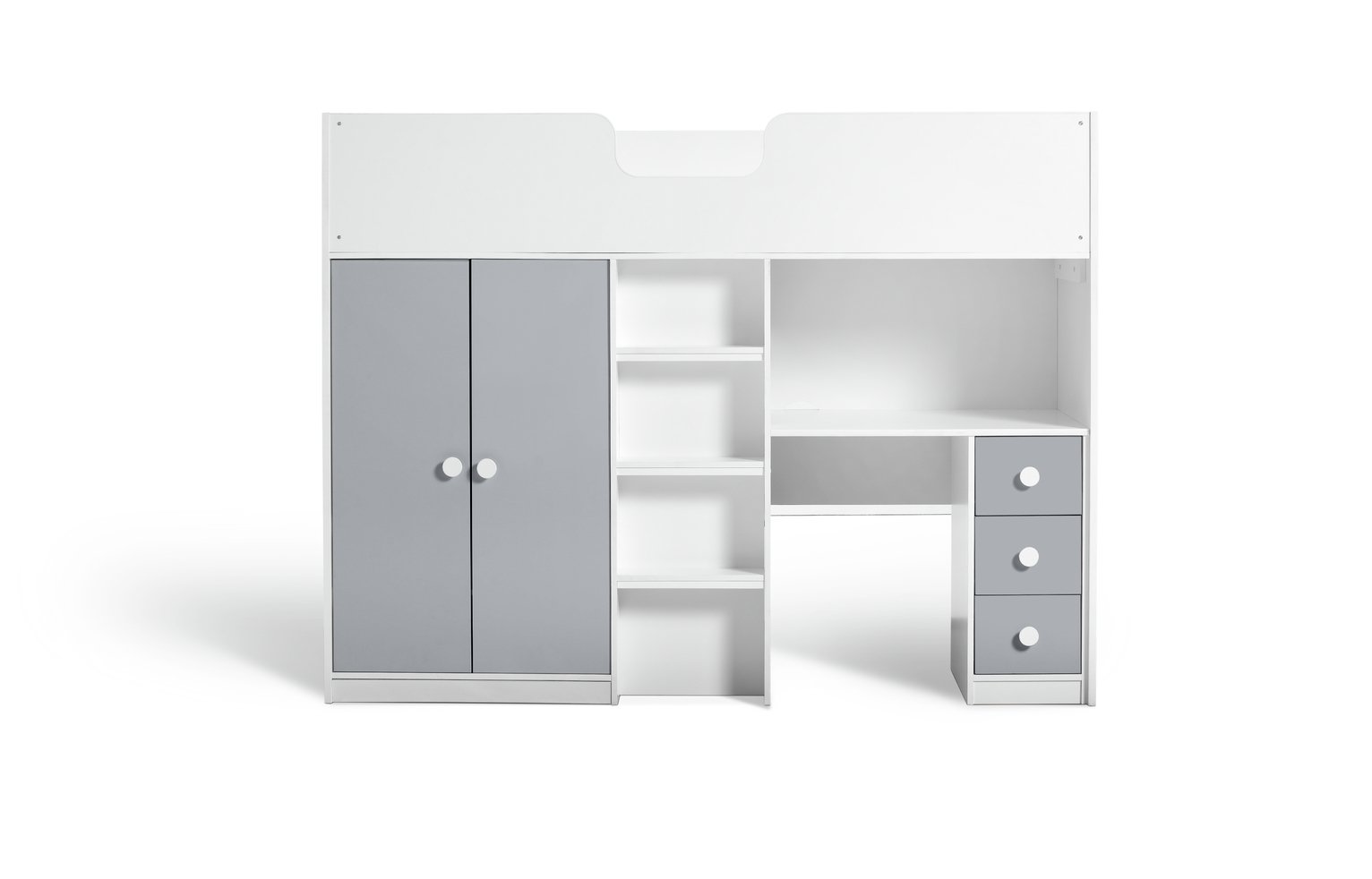 Argos Home Jackson High Sleeper Bed & Mattress White & Grey Reviews Updated June 2023