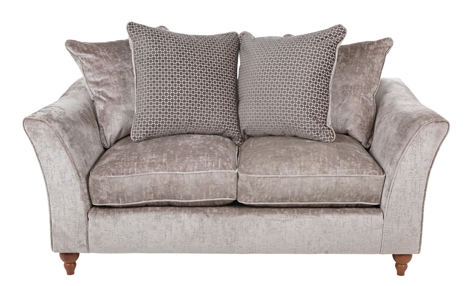 Argos Home Buxton 2 Seater Fabric Sofa - Truffle