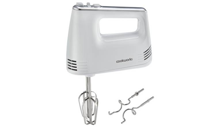 Buy Cookworks Electric Hand Mixer with Storage White Hand mixers Argos