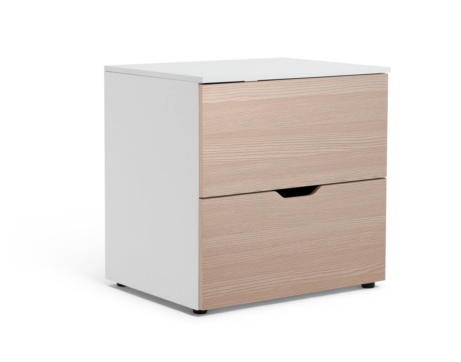Argos Home Pod 2 Drawer Low Chest of Drawers - Acacia Effect