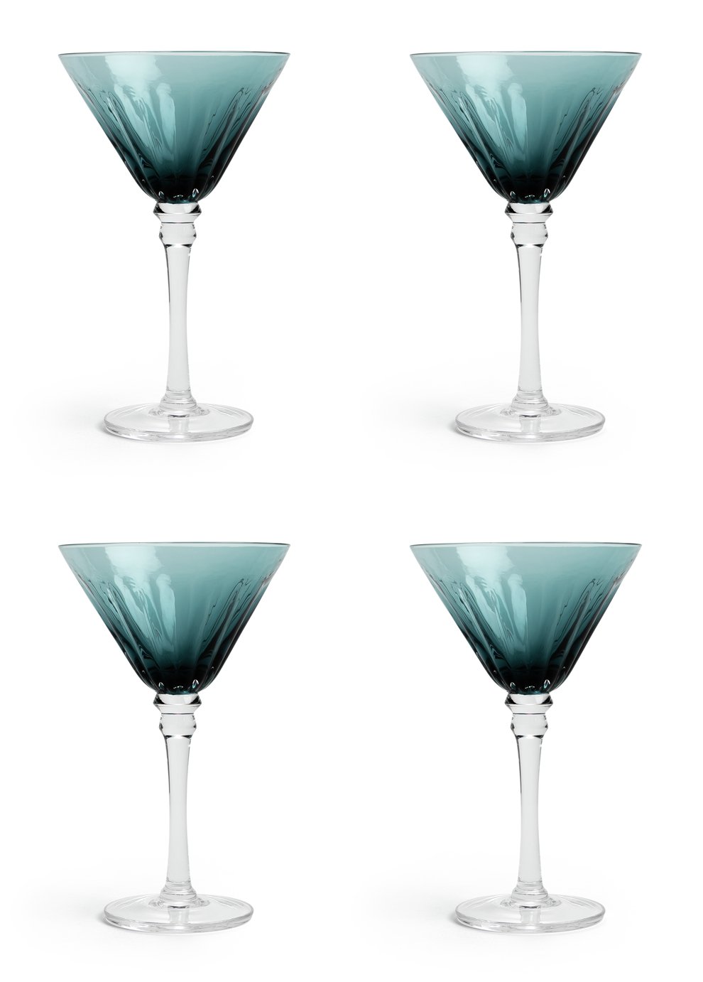 Habitat Japonica Set of 4 Martini Glasses