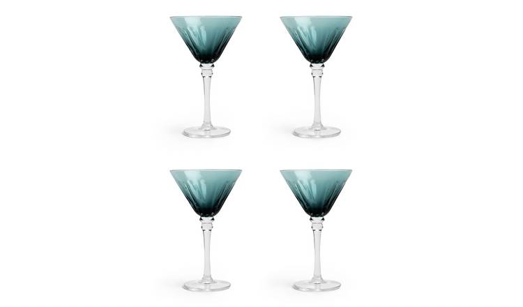 Habitat Japonica Set of 4 Martini Glasses