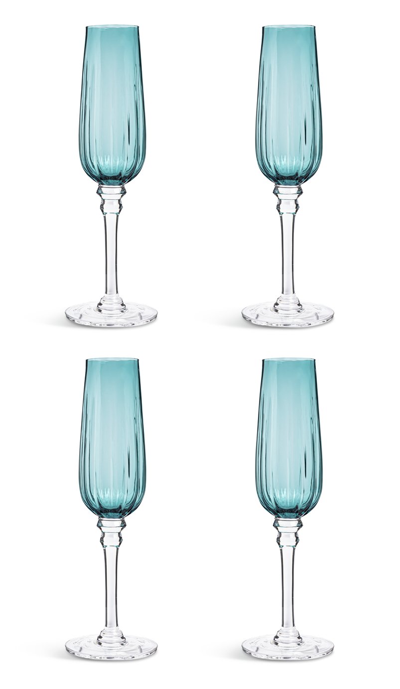 Habitat Japonica Set of 4 Prosecco Glasses