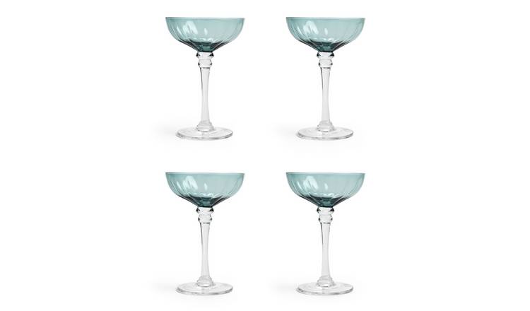 Habitat Japonica Set of 4 Champagne Coupe