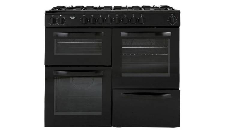 Buy Bush BRC100DHEB 100cm Dual Fuel Range Cooker Black Range
