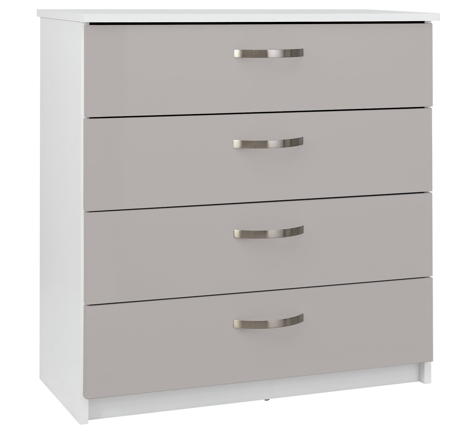 Argos Home Cheval Gloss 4 Drawer Chest of Drawers - Grey