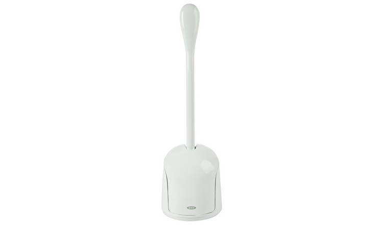 OXO Compact Toilet Brush and Canister, White