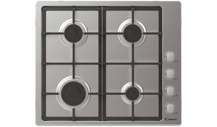 Candy CHG6LX Gas Hob - Stainless Steel