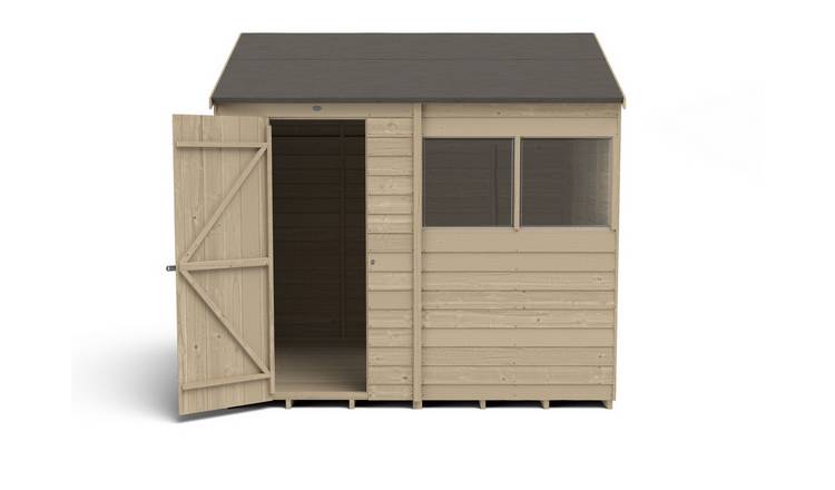 Forest Garden Overlap Reverse Apex Shed - 8 x 6ft
