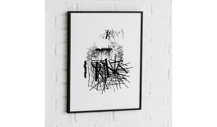 Habitat Dark Birch Black Wooden Picture Frame - 20x28"