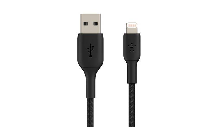 Belkin Braided USB-A to Lightning 6 Inch Cable - Black