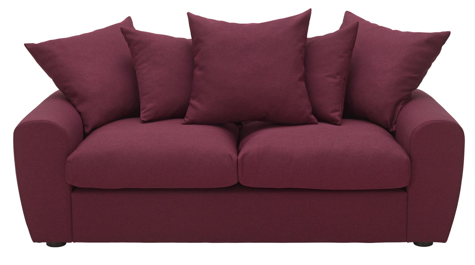 Argos Home Billow 3 Seater Fabric Sofa - Red