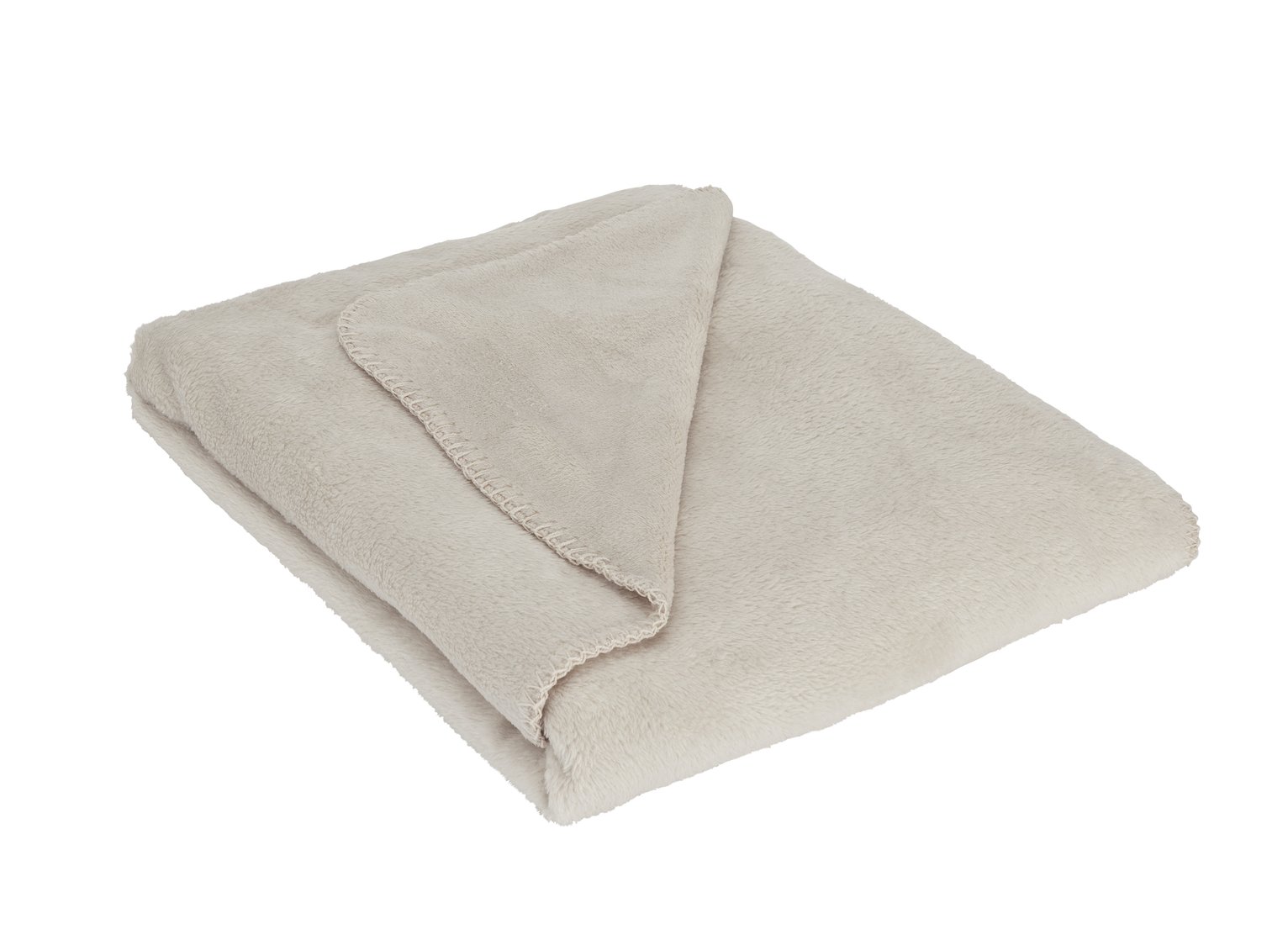 Argos Home Supersoft Fleece Throw - Latte