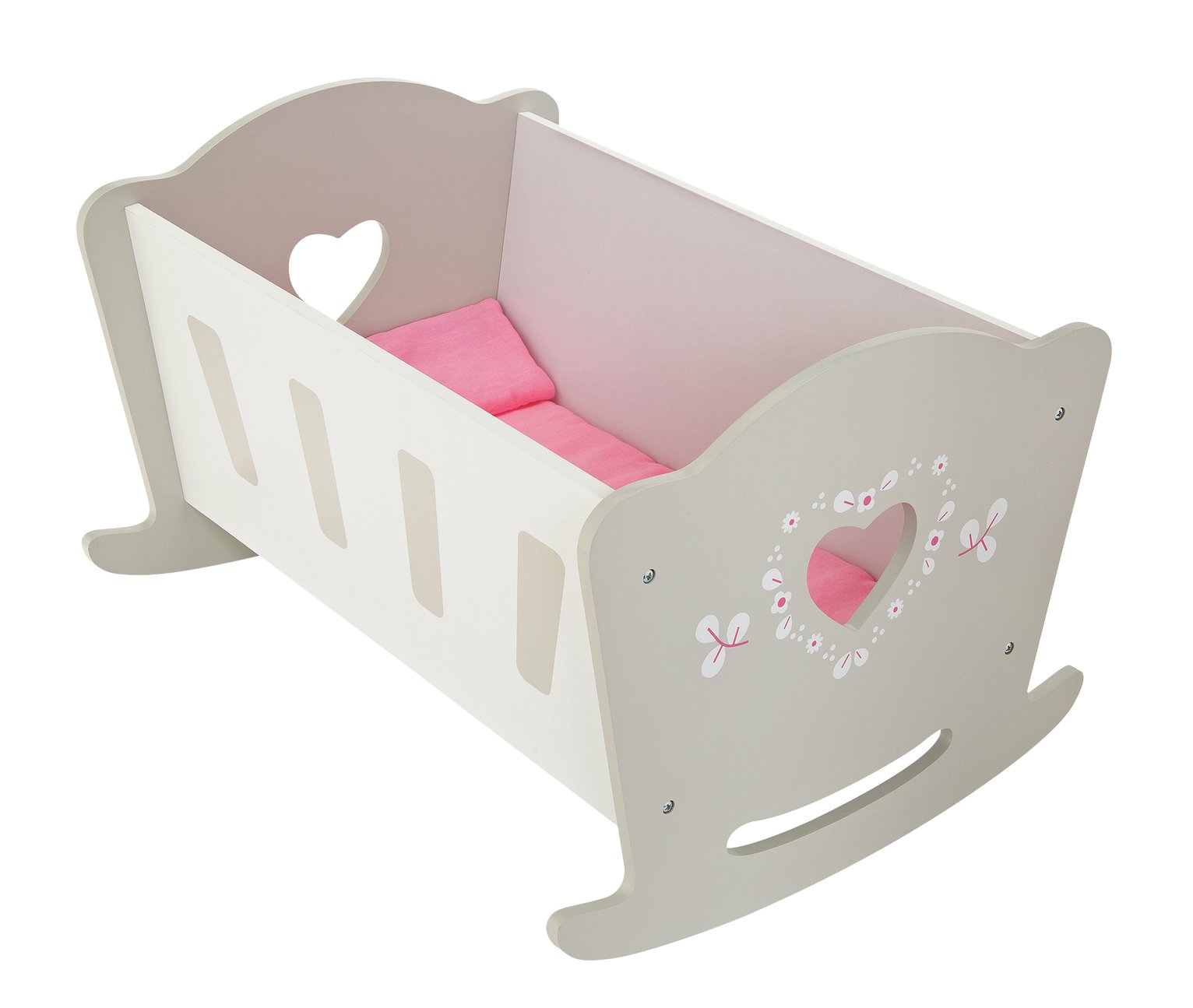 argos wooden dolls cot