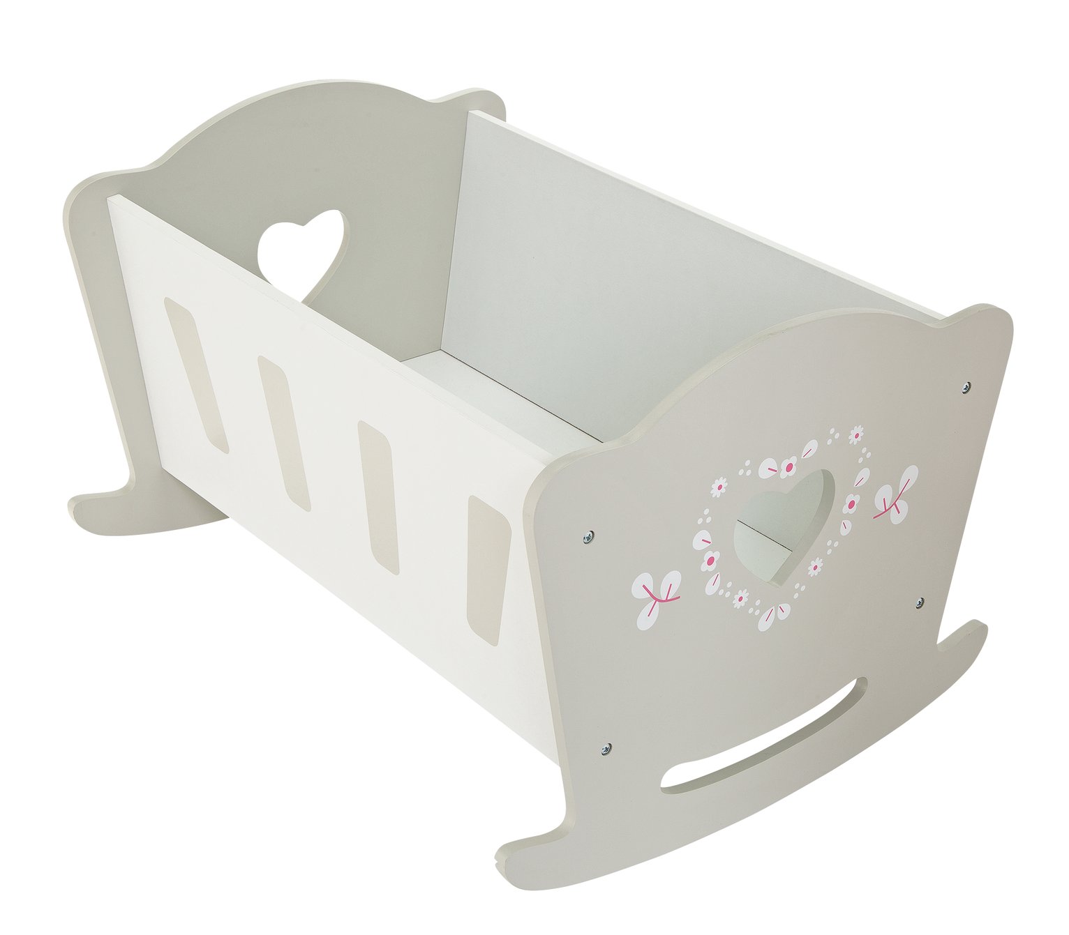 wooden dolls cot