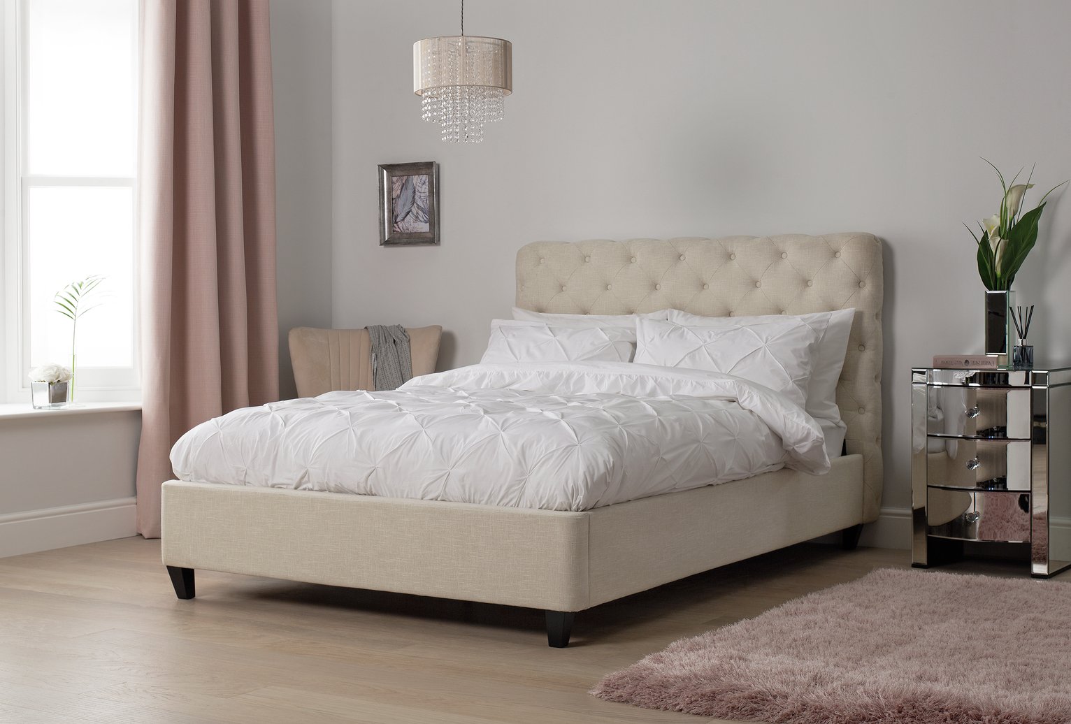 Argos Home Bouton Upholstered Double Bed Frame Review