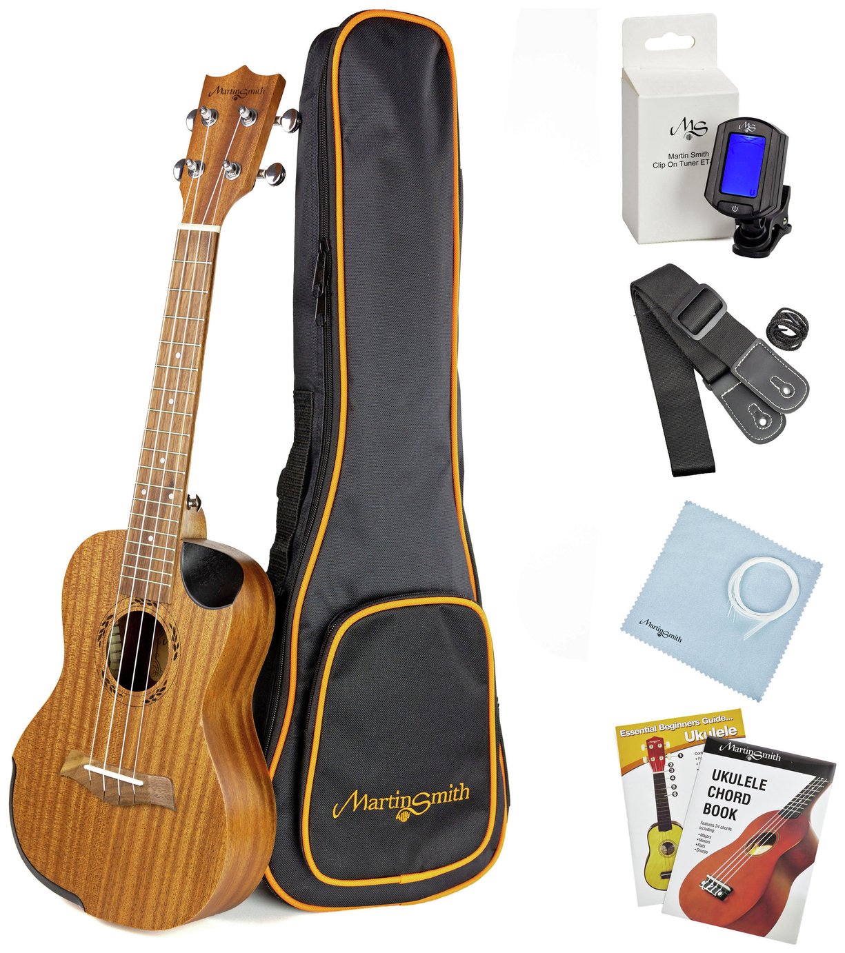 Martin Smith Premium Soprano Ukulele Kit With Tuner and Bag