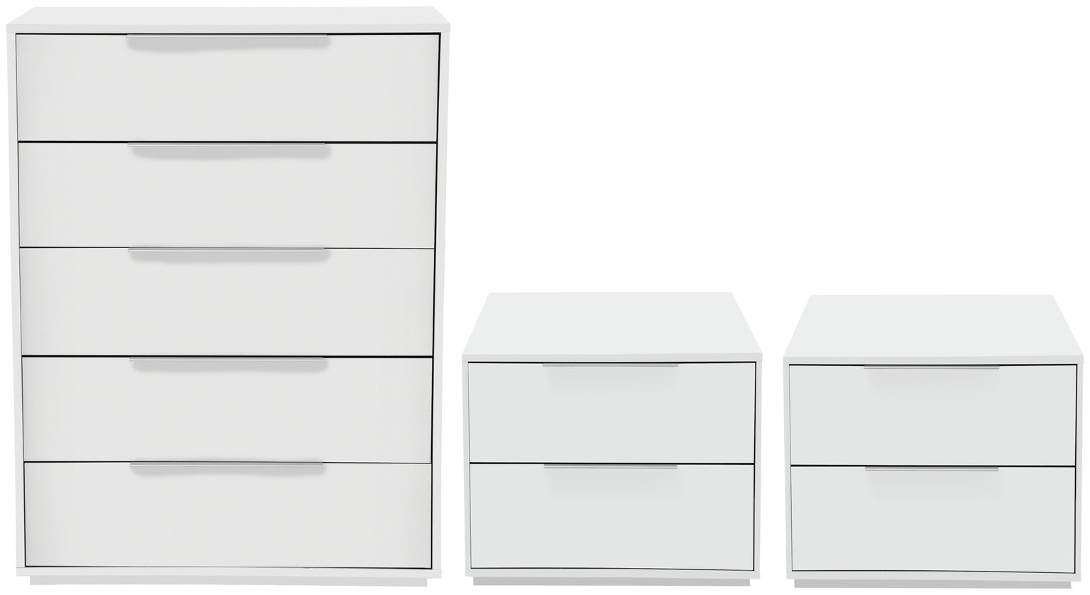 Argos Home Holsted 2 Bedsides & 5 Drawer Chest Set - White