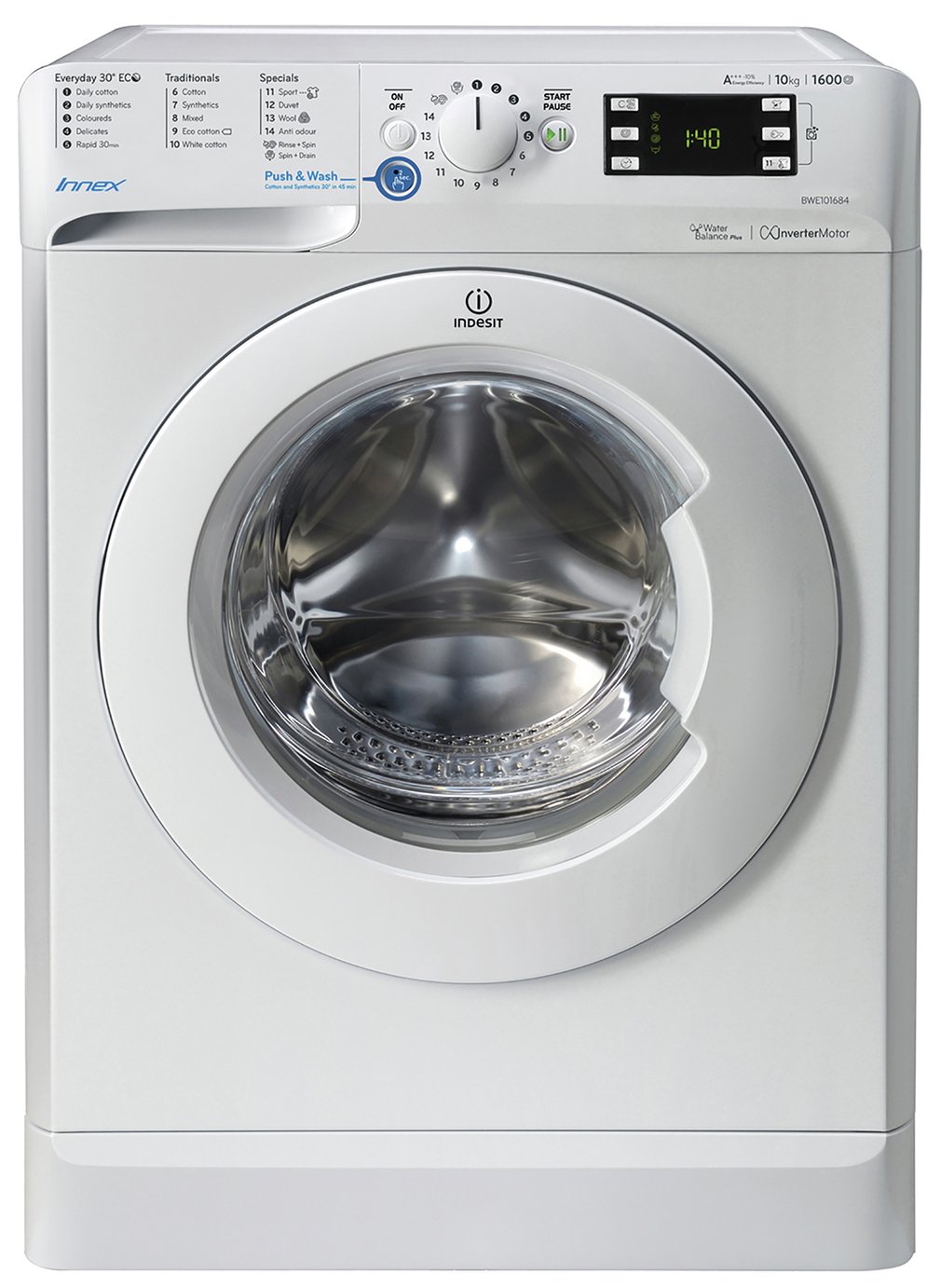 Indesit BWE101683W 10KG 1600 Spin Washing Machine Reviews Updated