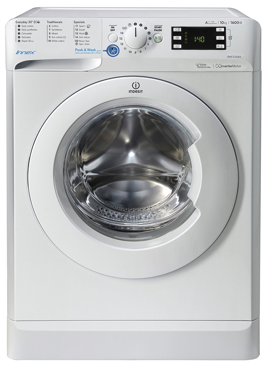 Indesit BWE101683W 10KG 1600 Spin Washing Machine Review