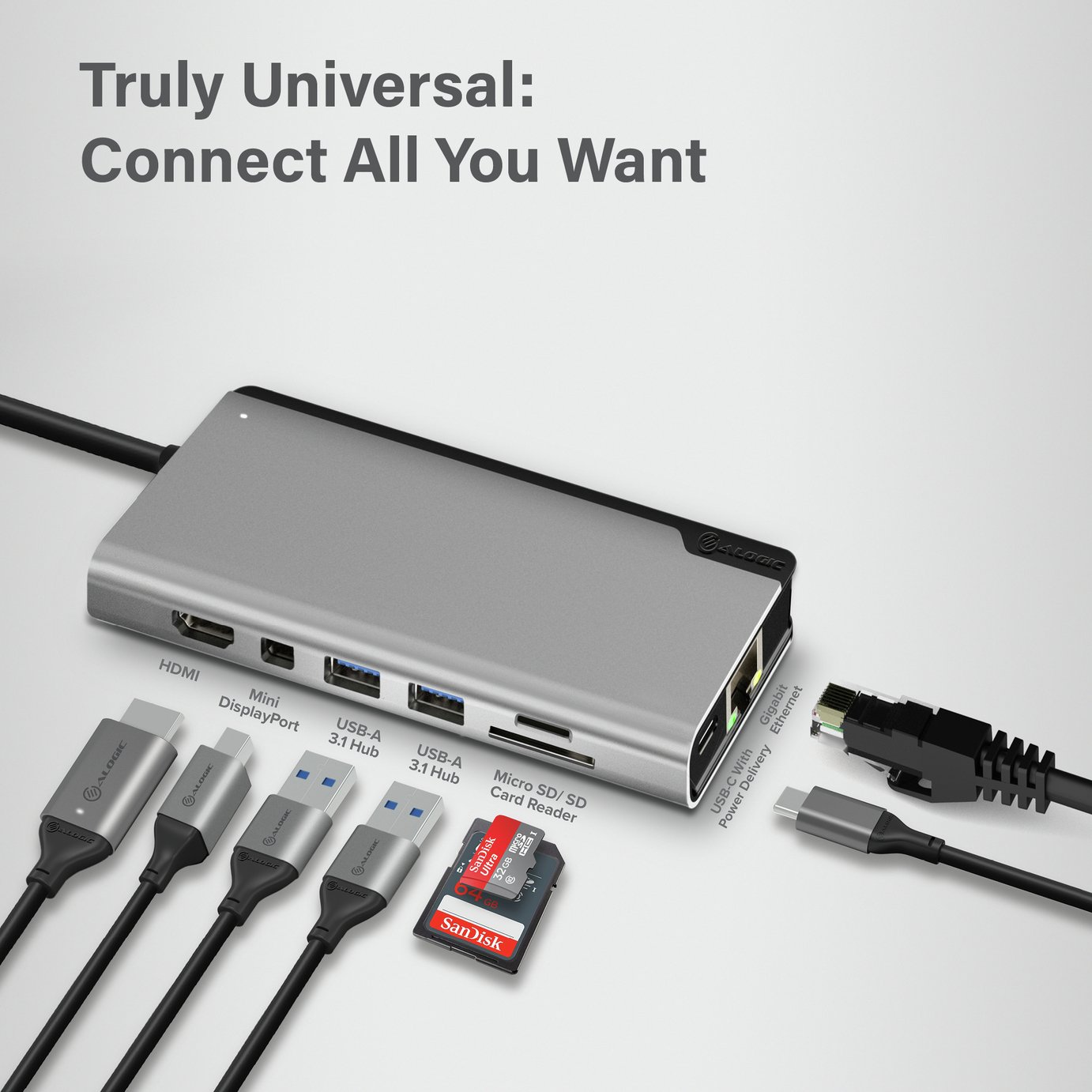 Alogic 7 Port Doc Plus Dual USBC Hub Reviews Updated July 2024