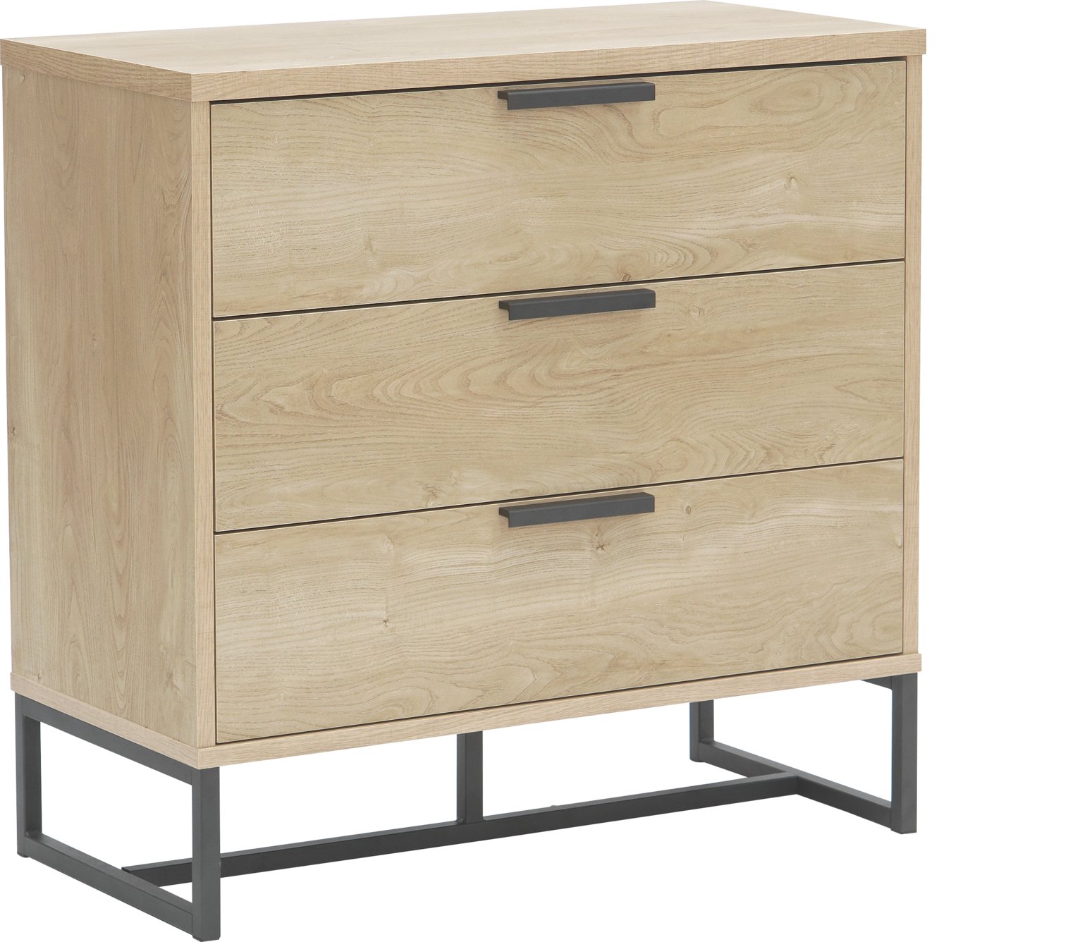 Argos Home Nomad 3 Drawer Chest of Drawers -Light Oak Effect