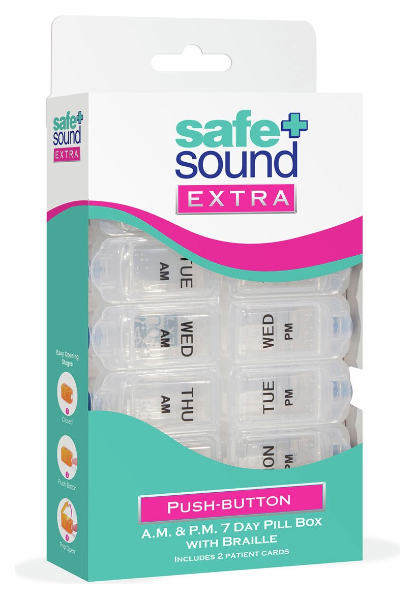 Safe and Sound Weekly AM and PM Pill Box Review