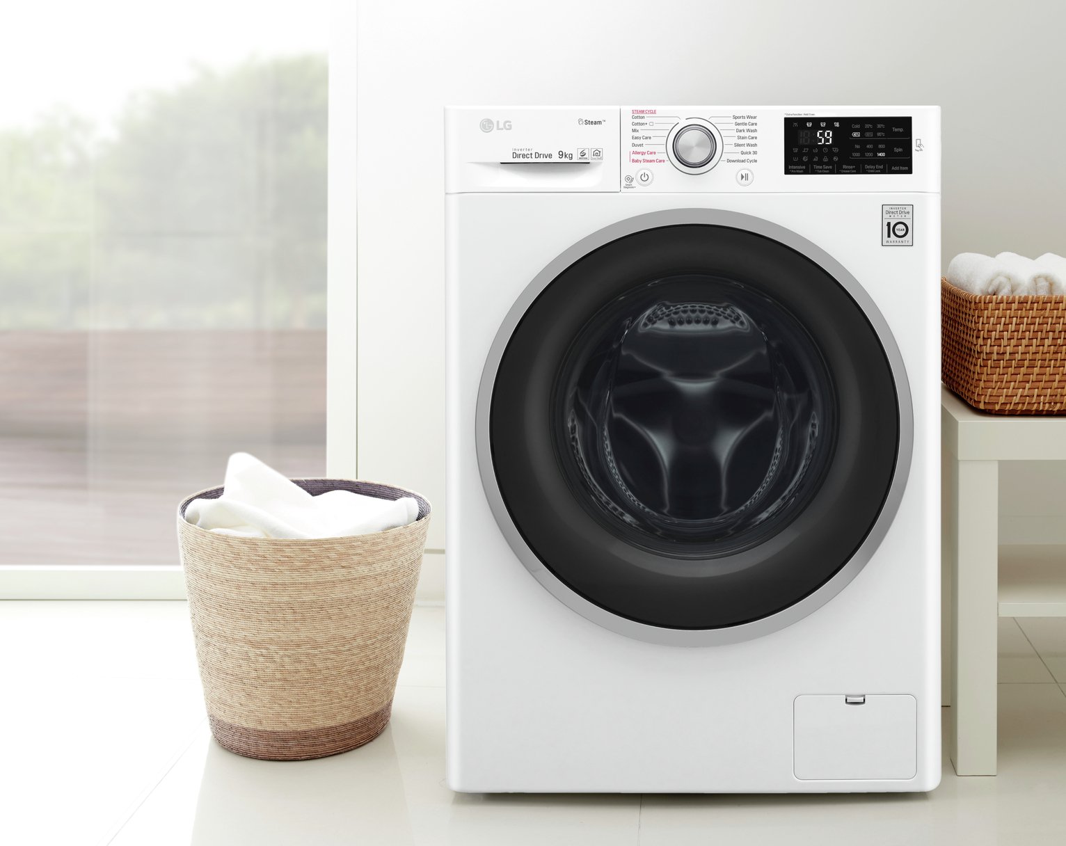 LG F4J609WS 9KG 1400 Spin Washing Machine Review