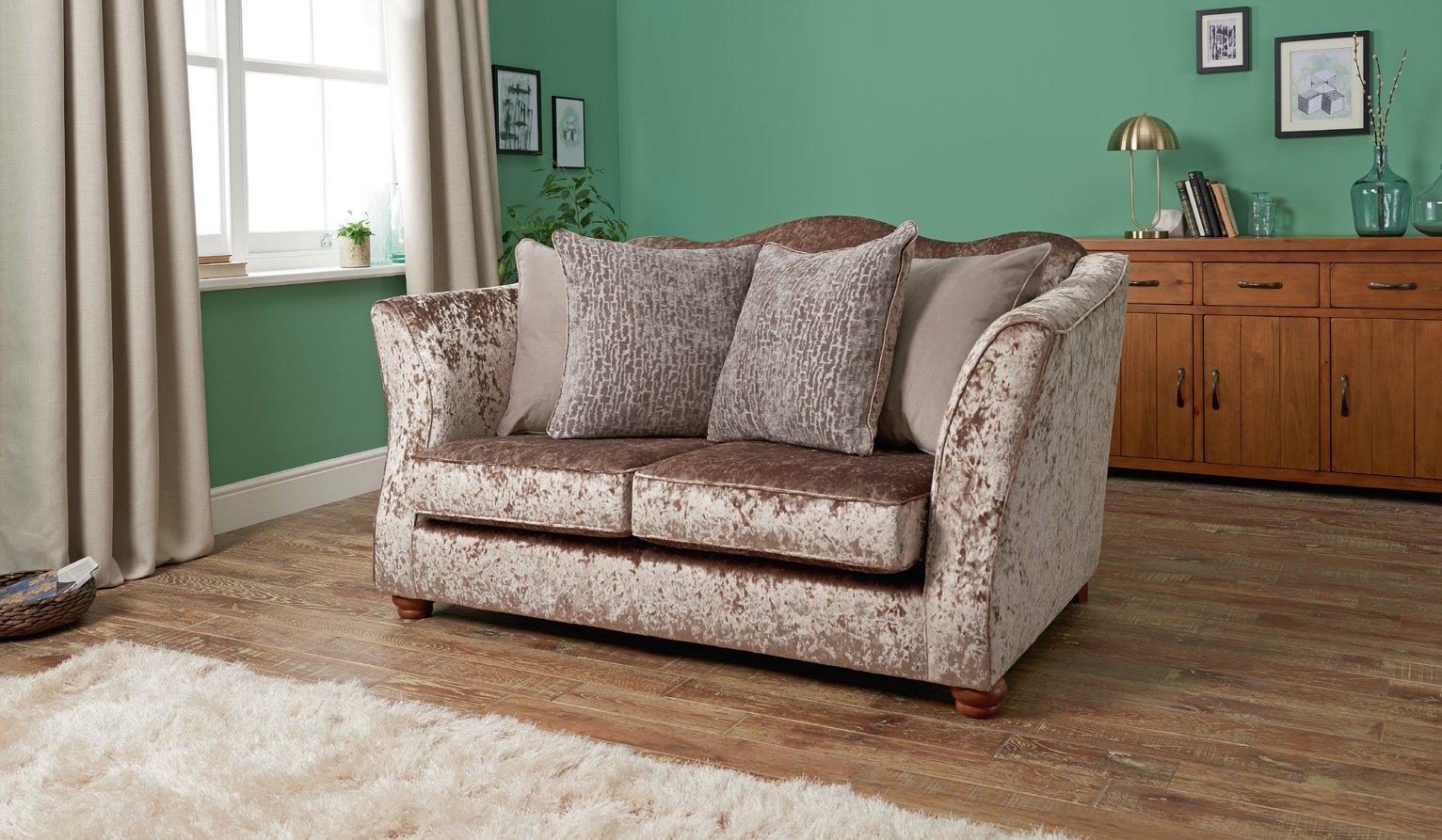 Argos Home Fantasia 2 Seater Velvet Sofa Review