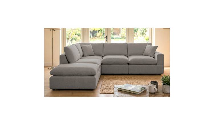 Artemis Home Cotleigh Reversible 5-Piece Modular Corner Sofa - Grey