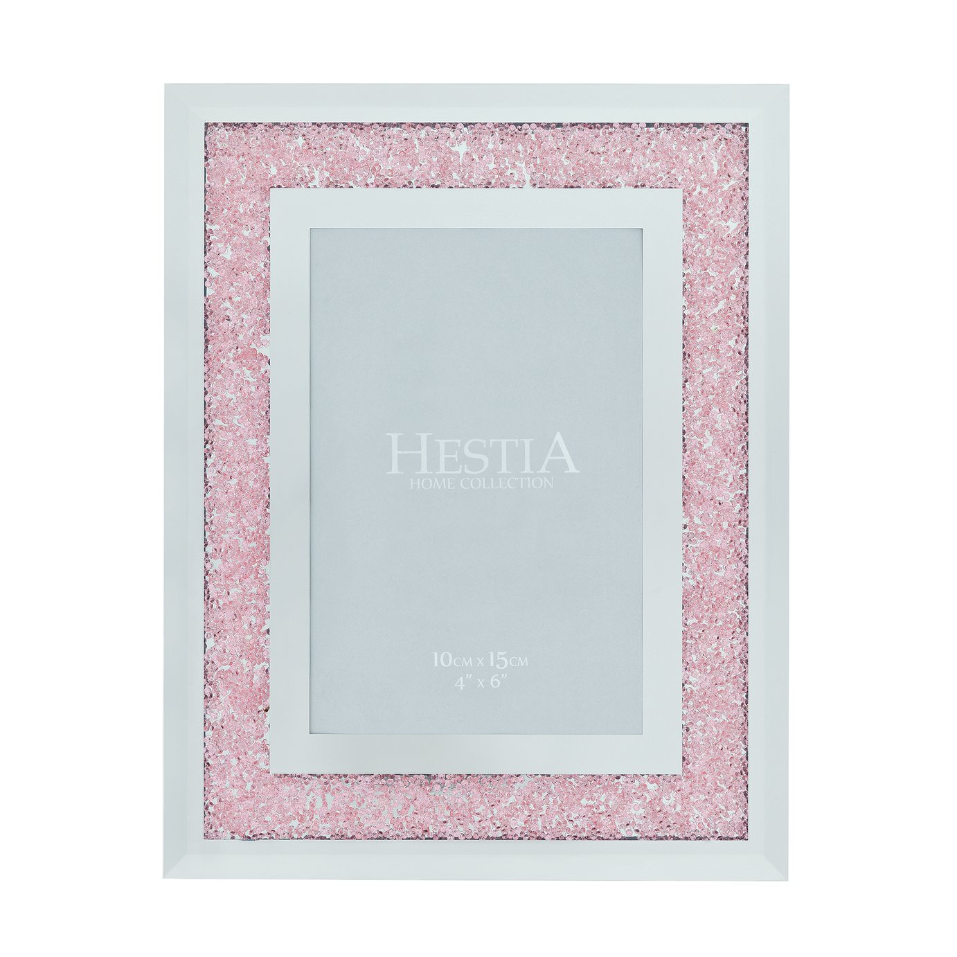 Argos Home Hestia Crystal 4x6in Photo Frame - Pink