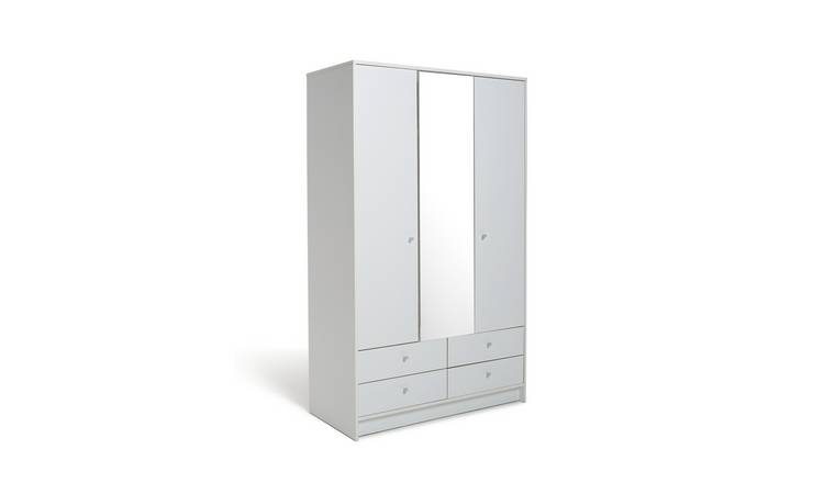 Argos white store sliding door wardrobe