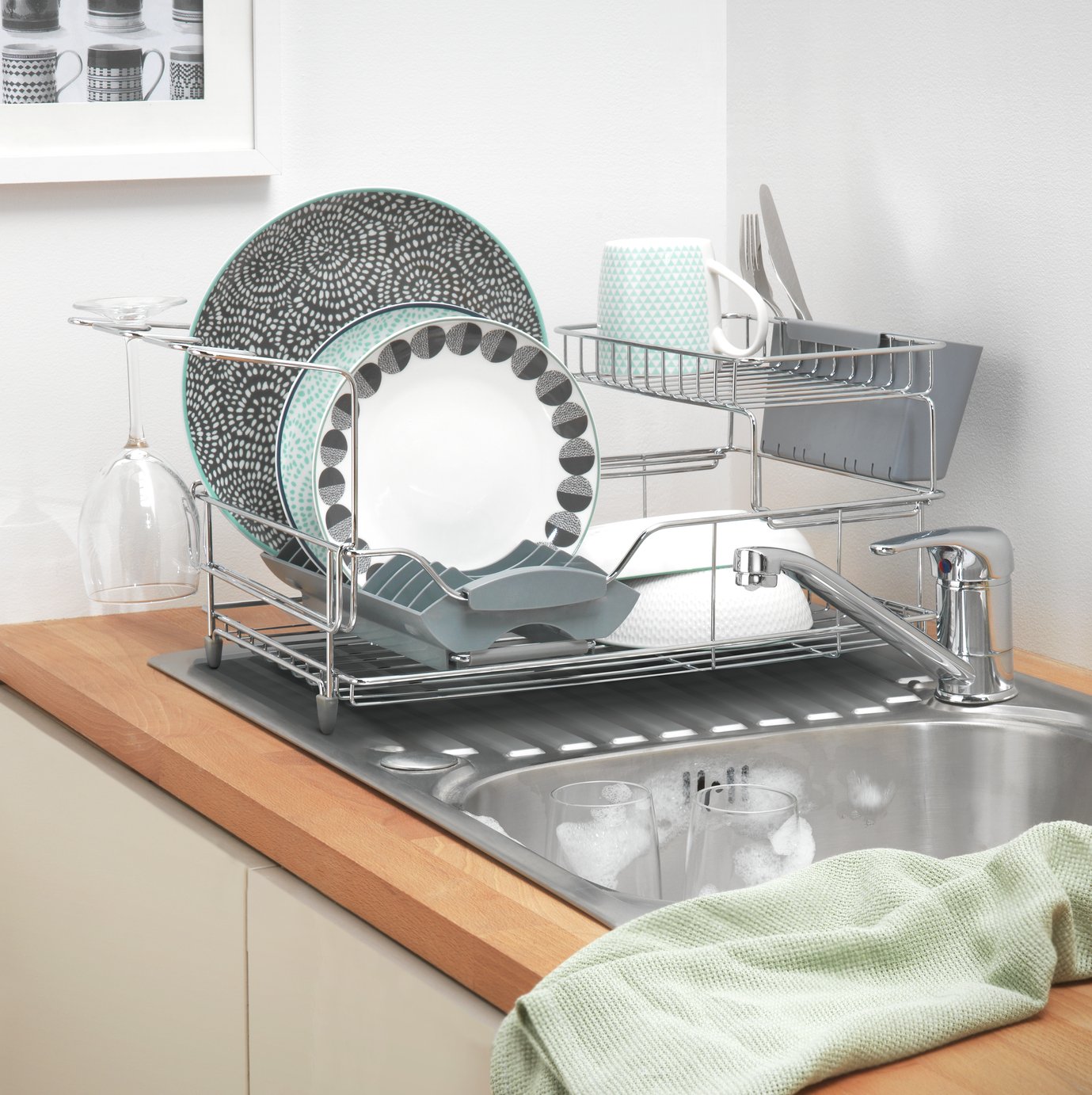 Argos Home 2 Tier Deluxe Dish Rack Reviews Updated February 2023