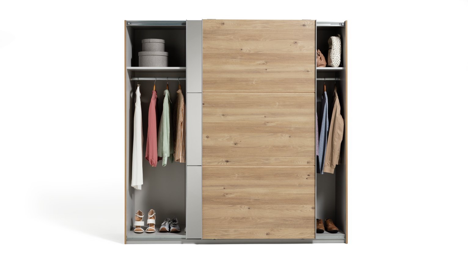 Argos Home Holsted Extra Large Oak Effect & Mirror Wardrobe Review
