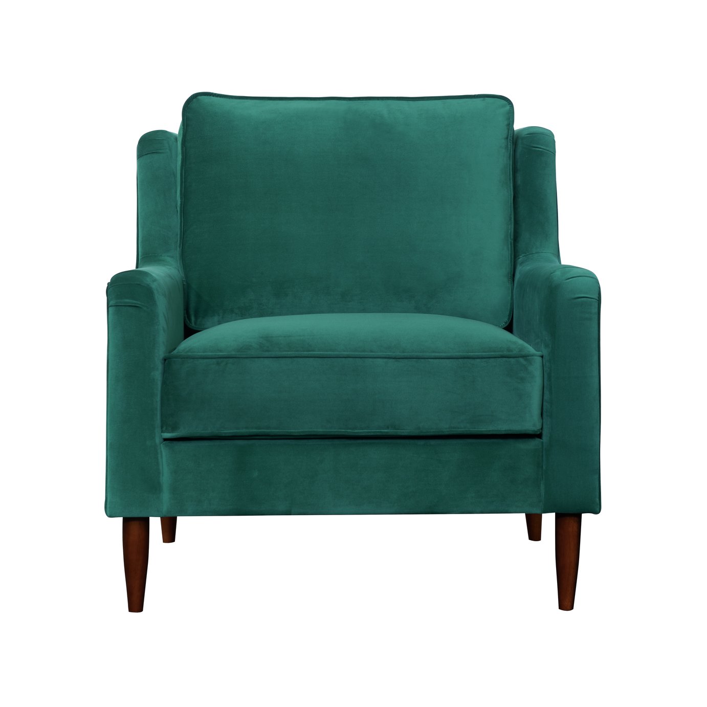 Argos Home Jacob Velvet Armchair - Green