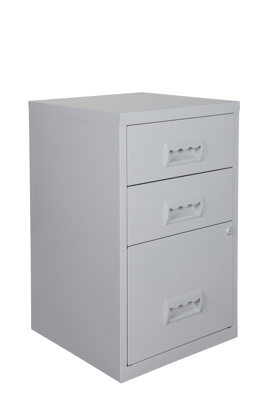 Pierre Henry 3 Drawer Combi Filing Cabinet - Grey