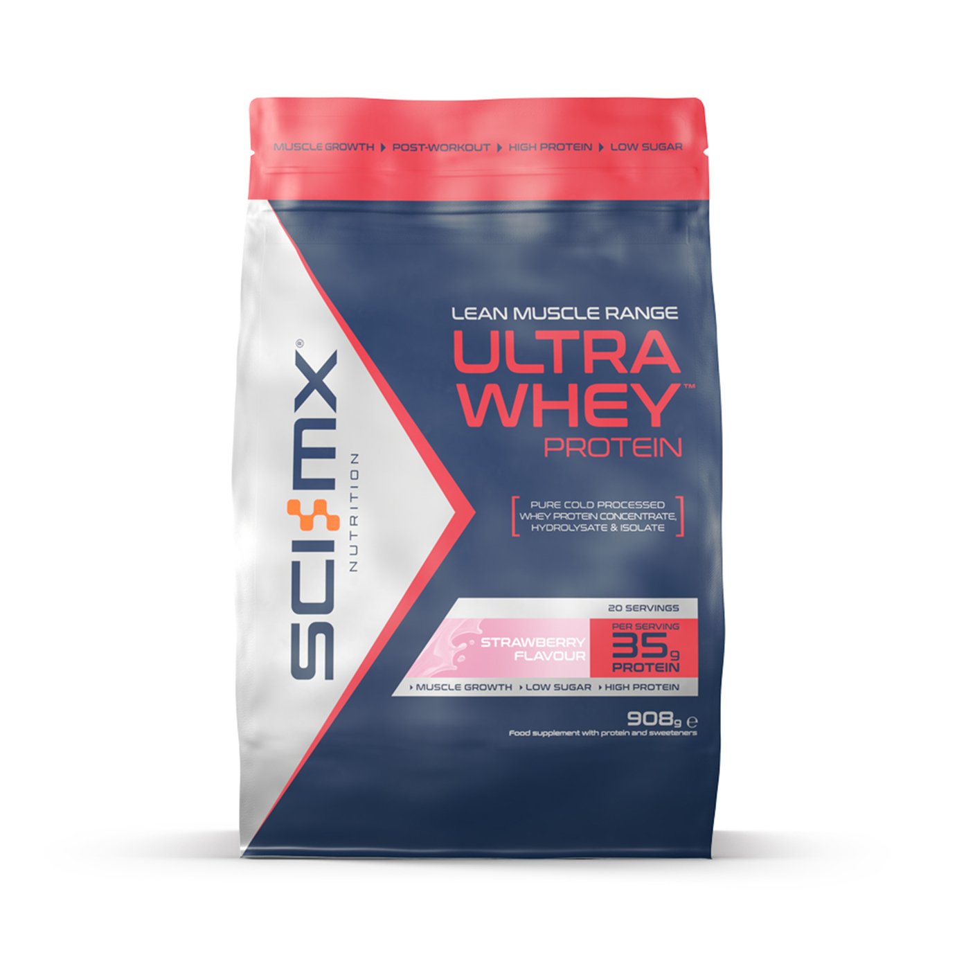 SCI-MX Strawberry Ultra Whey 908g Review